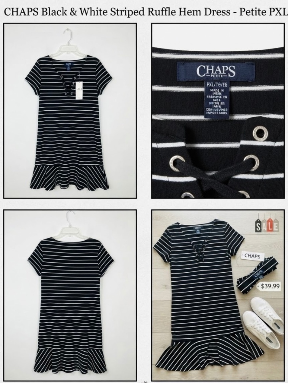 Chaps petite XL dress